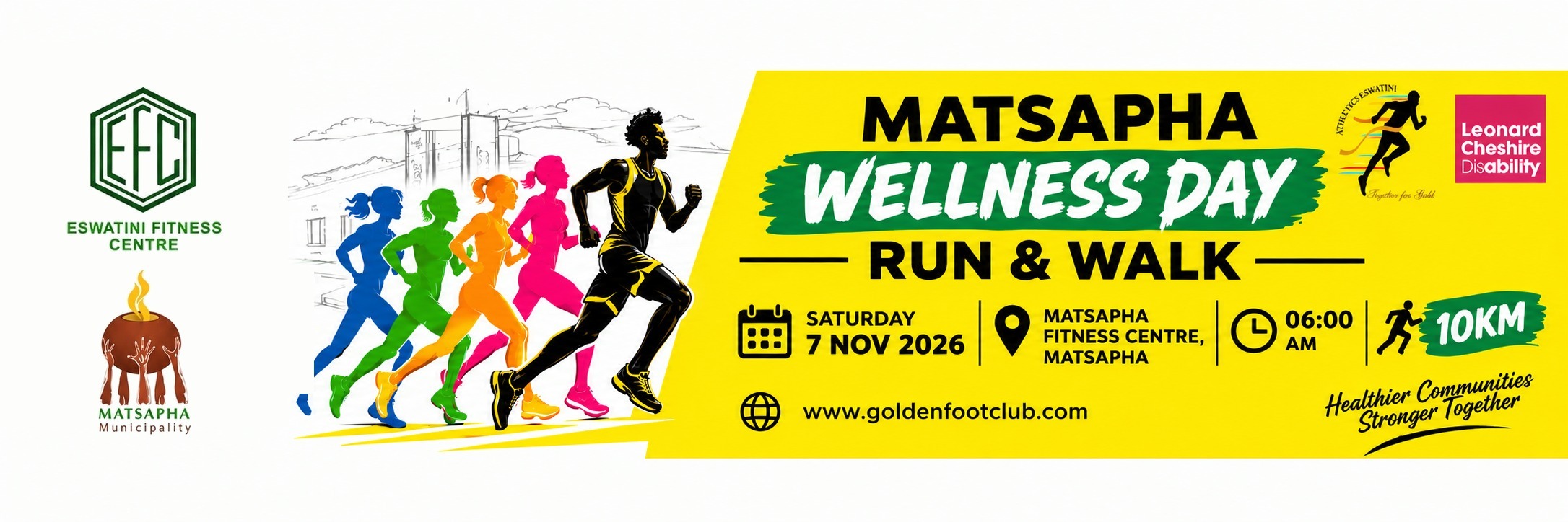 Matsapha Wellness Day Run & Walk &mdash; 7 November 2026, Eswatini Fitness Centre